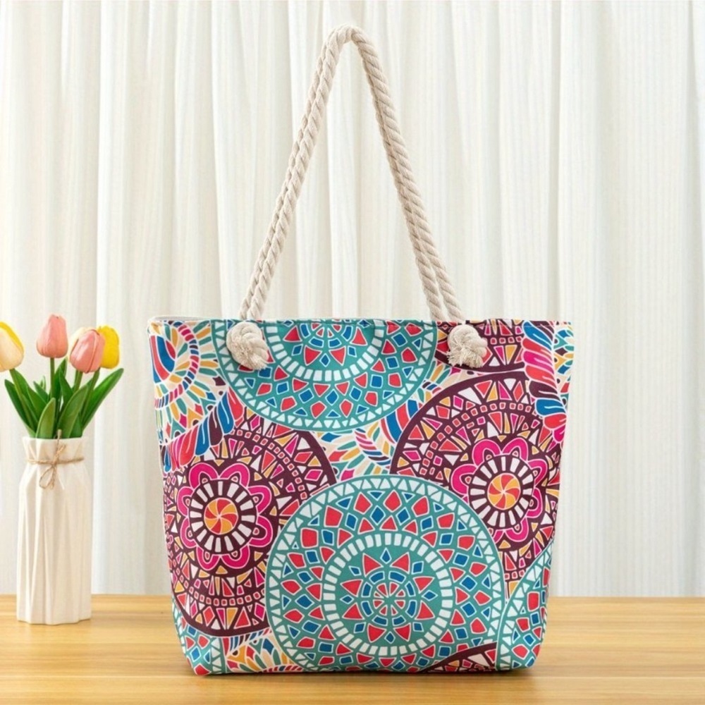 Travel Passions - Chic Woven Beach Tote